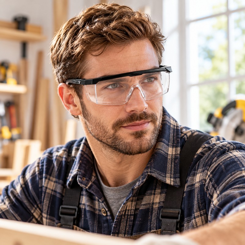 Protective Safety Glasses for Work & Cycling – Anti-Splash, Windproof