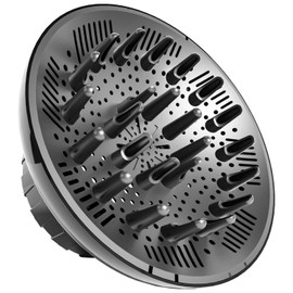 Diffuser Attachment for Hair Dryer, Hair Diffuser for Curly Hair, Universal Diffuser for 1.4-2.6” Hair Blow Dryer Long Thick Curly Wavy Hair, Black