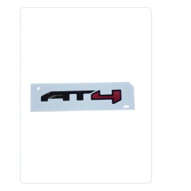 General Motors 2021-2025 GMC Yukon / Yukon XL AT4 Gloss Black / Red Tailgate Emblem OEM