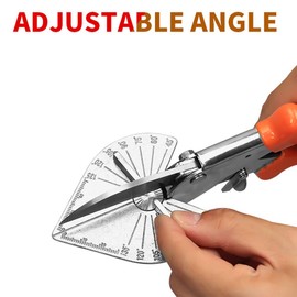 Soft Wood Cutter, Multifunctional Right Angle Scissors, Multi-Angle Mitre Scissors, Cutter Hand Tool, 45/135 Degree Angle Scissors, Adjustable Trunking Scissors, Wood Mitre Shape Cutting Tool