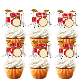 S-Cp-0722Ice Cream Fruit Dessert Cupcake Topper Colorful Glitter Happy Birthday Sensory Pop Game Theme Decor Supplies Baby Shower Boys Girls Birthday Party Decorations