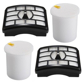 2 HEPA Filter + 2 Foam Flet Filter Kit for Shark Rotator Pro Lift-Away NV500 NV501 NV505 NV552 HEPA Filter & Foam Filter Kit, Part # XFH500 & XFF500