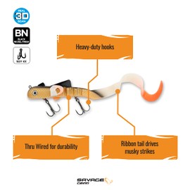 Alien EEL V2 12" 5oz Red Horse Sucker AE2-300-RHS