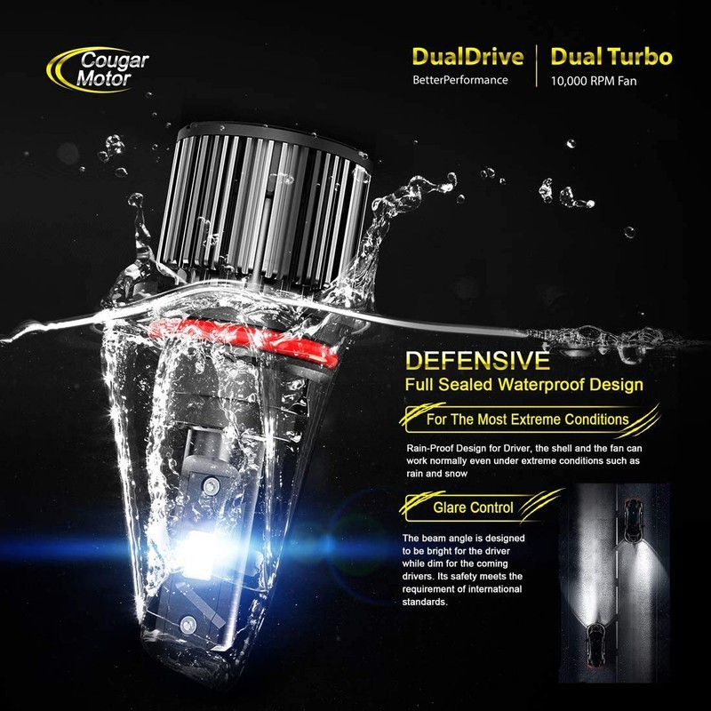 Cougar Motor 9007 Auxiliary Fog Bulb, Off-Road DRL Pack of