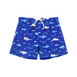 Sarfel Toddler Swim Trunks 3T Boys Swimsuit Toddler Swimsuit Boy Toddler Swim Shorts Toddler Boy Swimwear Baby Boy Swim Trunks, Navy Blue Sharks