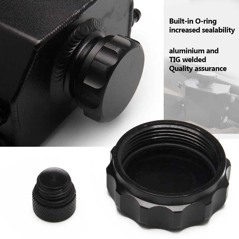 1L Aluminum Car Coolant Overflow Expansion Tanks Oil Catch Can