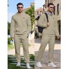 Vssjavan Mens Sweat Suit 2 Piece Outfits Hoodie and Sweatpants