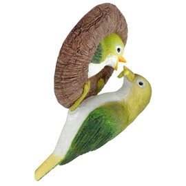 Totority Hanging Bird Pendant Resin Ornament Adorable Courtyard Bird Statue for Outdoor Lifelike Animal Figure for Garden Indoor Decoration Unique Design for