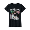 Little Princess Rolling Into 12 Roller Skates 12th Birthday T-Shirt