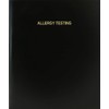 BookFactory Allergy Testing Log Book/Journal/Logbook - 120 Page, 8.5"x11", Black