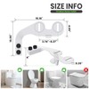 Terapaton Toilet Bidet With Left/Right Side Reversible Design, Fresh Water,