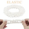 Haargummi mit Perlen, 9 Stück Elastische Haargummis Perlen, Haarschmuck Perlen,