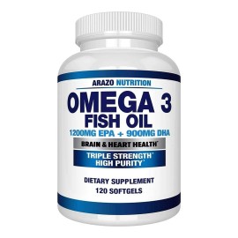 Arazo Omega 3 Aceite De Pescado 120 Cápsulas Epa+dha Sabor Sin Sabor