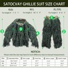 SATOCVAY 5 in 1 Ghillie Suit, 3D Camouflage Hunting Apparel