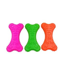 Fancy Pets Juguete Mordedera de Hueso de Caucho con Huellas para Perro