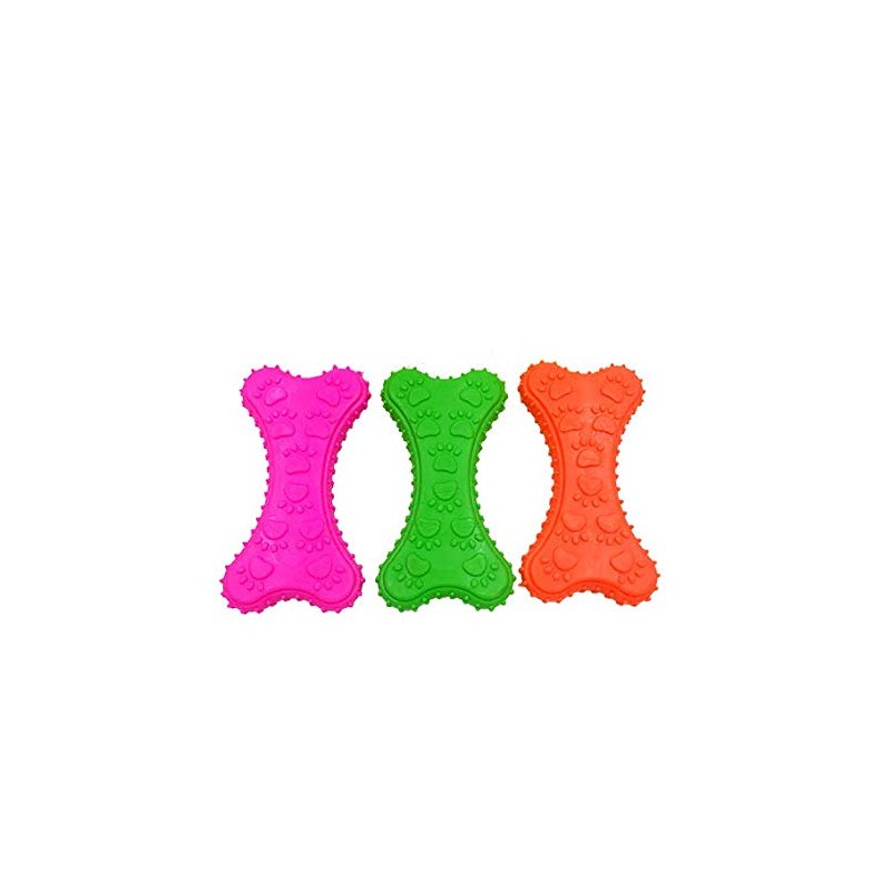 Fancy Pets Juguete Mordedera de Hueso de Caucho con Huellas