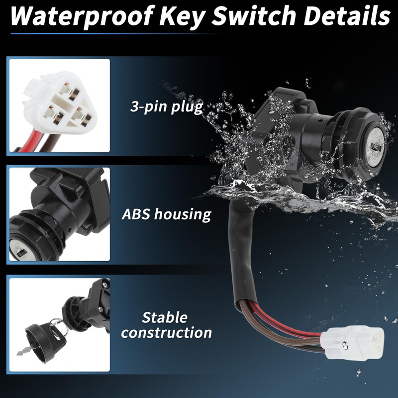 PARSLUCK Ignition Key Switch for Suzuki LTR450 2006-2009 for Suzuki