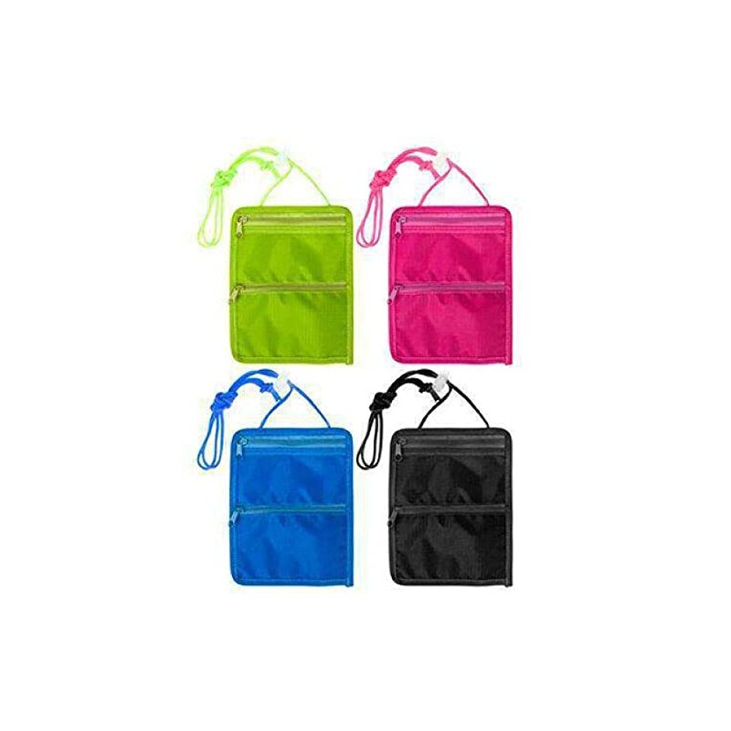 Neck Travel Bag for Passport/Tickets/Cash/Credit Cards and Other Valuables Assorted