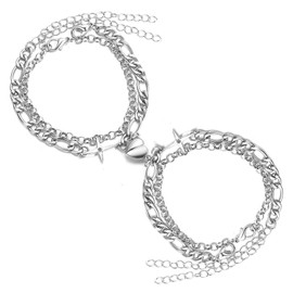 Couples Bracelets Matching Bracelets for Couples Relationship Bracelet Set Valentines Day Gifts Mutual Attraction Relationship Bracelet for Bfriends and Gfriends Valentines Day Accessories