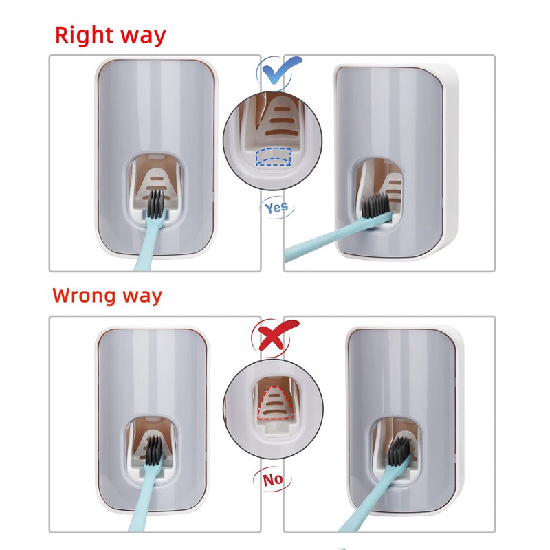 bsqipsd Automatic Toothpaste Dispenser, Toothpaste Squeezer Wall Mount, Suitable for