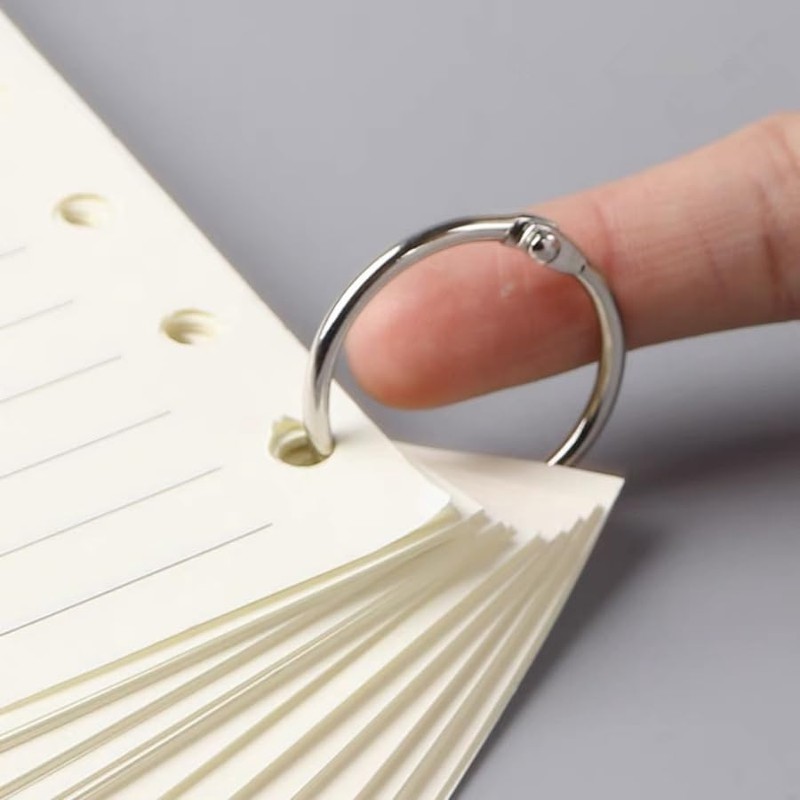 20Pcs Binder Rings Metal Book Ring 1inch Loose Leaf Binders