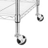 Finnhomy Heavy Duty 6 Tier Wire Shelving Unit with Wheels
