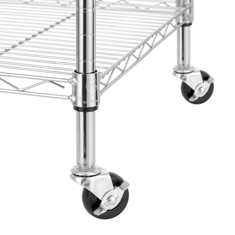 Finnhomy Heavy Duty 6 Tier Wire Shelving Unit with Wheels