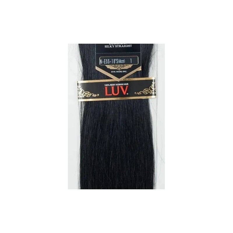 Extensiones De Cabello 100% Natural Luv 80cm 18pLG Medio Paq