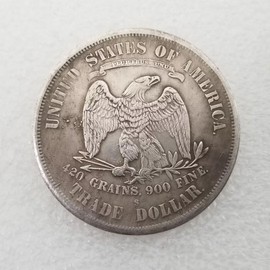 1791 Trade Dollar Coin with Display Case Liberty American Liberty Coin United States of America Coin Souvenir Replica for Collection Party Gifts