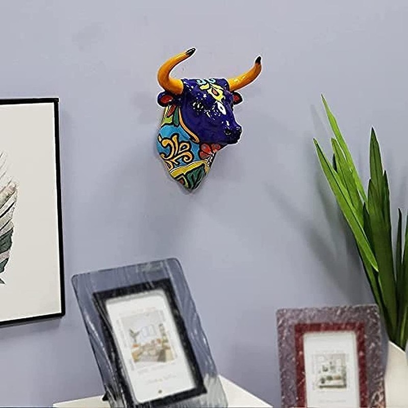 Bull Head Resin Wall Decoration Cow Head Ornaments Resin Crafts