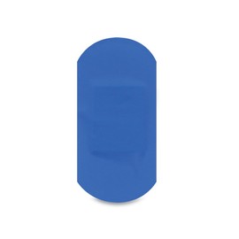 Reliance Medical Dependaplast REL545 Food Area Plaster With High Visibility And Metal Detection Properties, Easily Detectable, Individually Wrapped 4 cm x 2 cm, Blue (Pack of 100)