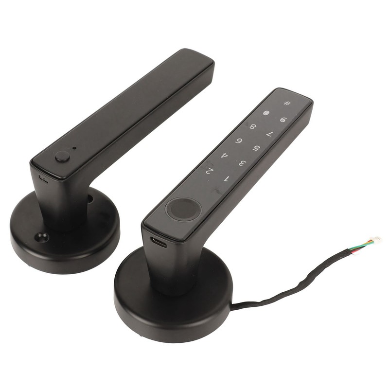 Fingerprint Lock Emergency Charging Low Battery Reminder Accurate Smart Door