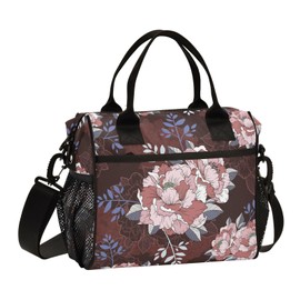Fitrendlovey Insulated Lunch Bag for Women with Detachable Shoulder Strap Reusable Water Resistant for Work and Outdoor Use