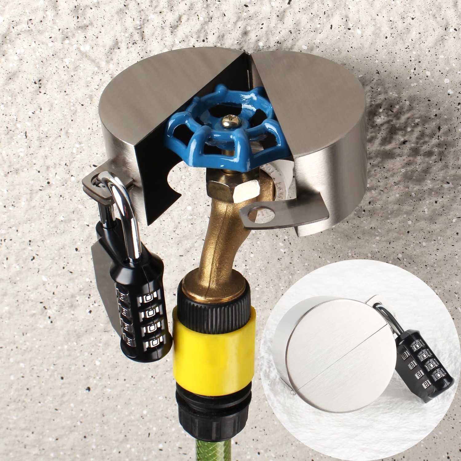 Water Spigot Lock(Password Lock) Gate Valve Lock, No Installation ...