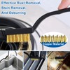 8 Stk Metall Kupfer Rohrreiniger, Rohrreiniger-Bürsten-Set, Kupferrohr-Reinigungsset, Bohrer-Ersatzbürstenblätter, für elektrische