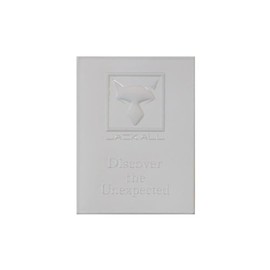 JACKALL JK Logo Peel Sticker, White, 2.2 x 2.9 inches (55 x 74 mm)
