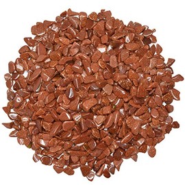 Hypnotic Gems: 3 lbs of Polished Goldstone Rock Chips - Tumbled Stones for Vases, Fountains, Art and Crafts, Jewelry Making, Crystal Healing and More!