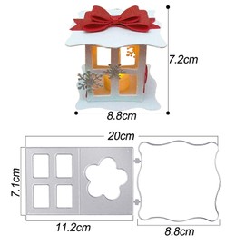 UFLF Cutting Dies Box Punch Lanterns Metal Embossing Stencils Cutting Dies for DIY Scrapbooking Cards Craft Gift Home Decoration