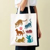 FINGERINSPIRE 4Pcs Silhouette of the Cat Stencils with Paint Brush