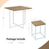 Tangkula Compact Dining Table Set for 4, Small Kitchen Table
