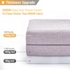 BTTN Lavender Shower Curtain - Linen Textured Heavy Duty Waterproof