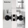 Lanwandeng Interior Door Knobs for Bedroom/Bathroom, Keyless Door Knob Interior