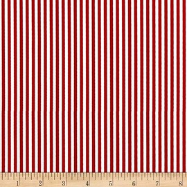 Riley Blake Designs 1/8in Stripes, Red Quilt Fabric by the Yard