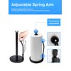 HEETA Upgraded Kitchen Roll Holder with Spring Arm [Delicate& Practical]