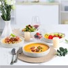 LIANYU Wide Shallow Pasta Bowls Set of 4, Deep Dinner