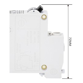DIHOOL 60 Amp dc Circuit Breaker, 2pcs Solar Disconnect Switch 12-240V AC DC Universal Miniature Circuit Breakers