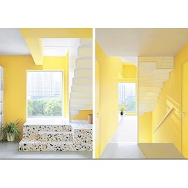 Dimoon78.7 x17.7 Yellow Peel and Stick Wallpaper Waterproof Removable Solid Yellow Contact Paper Wallpaper Pure Yellow Wall Paper Self Adhesive Wallpaper Yellow Textured Shelf Drawer Liner Decorative