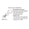 Set of 4 Stainless Steel Fasteners for License Plates, Frames,