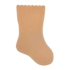 Rayher 67321521 Kraft Paper Christmas Stockings, 27.5 x 18 cm, 100 g/m², SB-Btl 6 Pieces