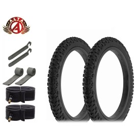 ALTA PERFORMANCE BICYCLE WIRE BEAD 16 x 2.00 BLACK MOUNTAIN KNOBBY TREAD 8PC SET